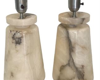 Amazing pair of solid Marble Lamps 
