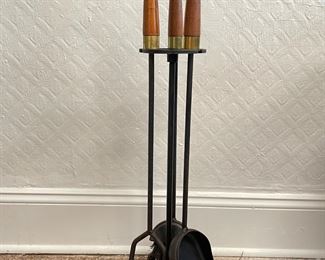 After Pilgrim and George Nelson Mid Century Fireplace Set