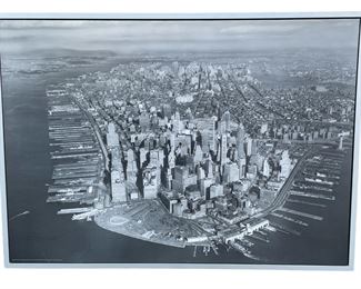Large Black and White Photo of Vintage NYC in frame