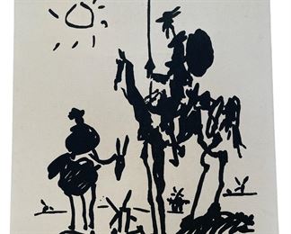 Picasso print Don Quixote