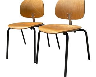 Giancarlo Piretti Xylon Post Modern Chairs - Pair
