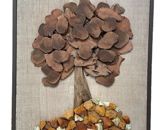 Mid Century Folk Art Tree of life 