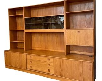 Mid Century Danish Modern Wall Unit