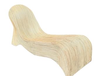 pencil reed Italian Lounge chair