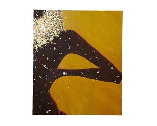 Abstract Oil painting nude woman Devary