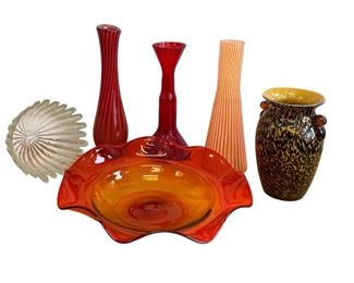Blenko and Murano Style  Art Glass 