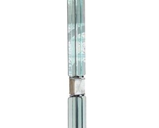 Italian glass and marble floor lamp