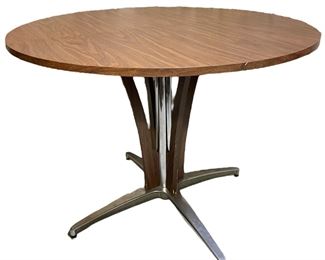 Chromcraft round Mid Century dining table