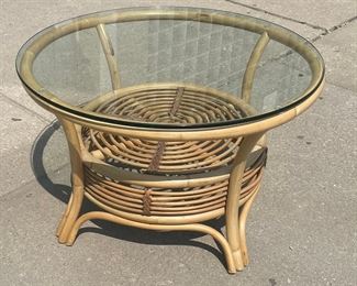 Rattan and Bamboo round table