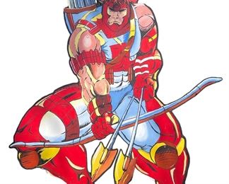 Large YOUNGBLOOD Comic Cutout Wall hanging