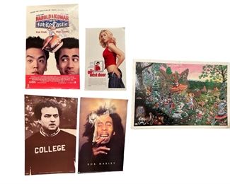 Old vintage dorm room posters 