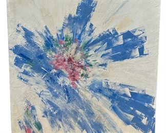 Large Cool Post Modern Wall Size Oil Painting