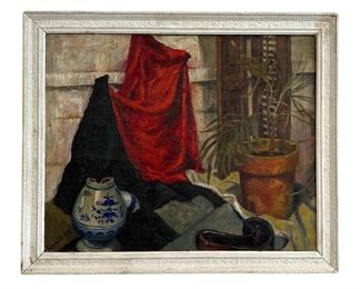 Mid Century Still life Oil Painting