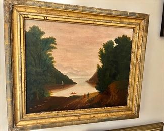 Hudson River School landscape 