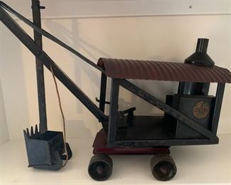 Buddy L steam shovel, ca 1920