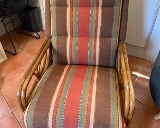 La-Z-Boy bamboo swivel recliner