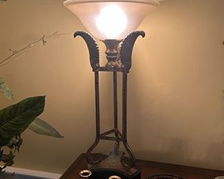 1 of 2 Torchiere Lamps