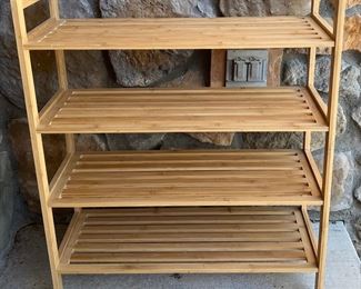 OceanStar Small Wooden 4 Tier Shelf