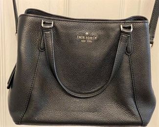 Kate Spade New York Black Leather Purse Body Bag S338