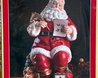 Spode Large Santa Cookie Jar New In Original Box