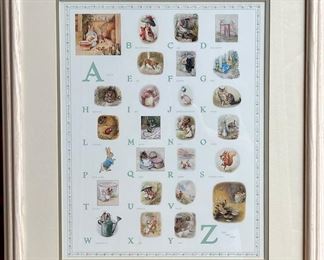 Peter Rabbit ABC's Framed Print
