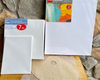 Wood Paint Pallet With Assorted Size New In Package Canvas - Artist's Loft, BCP Stretch Canvas