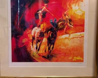 signed, lithographs by  Nicola Simbari