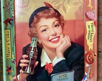 coke tray circa 1960 excellent condition (1 of a pair)