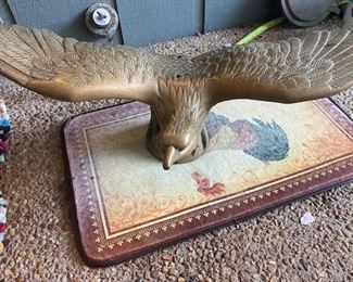 vintage brass eagle