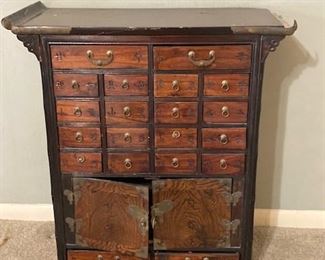 vintage Asian spice cabinet - needs a bit of TLC