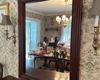Dark Brown Dining Room Mirror