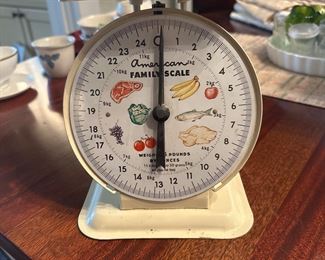 Vintage American family kitchen scale