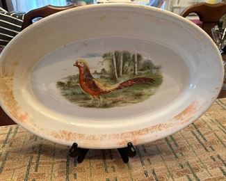 Antique Sebring, pheasant  platter