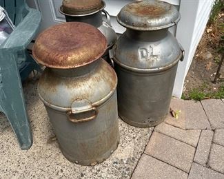 Antique Milk Containers from Dairy Farm in NJ