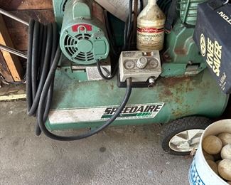 Vintage Speedaire Air Compressor