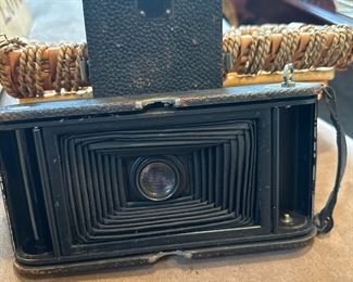 Antique Kodak number three folding camera