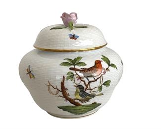 Herend basket weave lidded