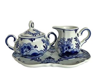 Delft Cream & Sugar