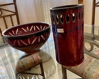 Texas pottery from craft show