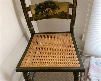 Lambert Hitchcock stenciled chair 1976 Bicentennial LBJ Ranch 