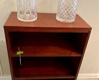 small vintage bookshelf ,shelves are sturdy and permanent 