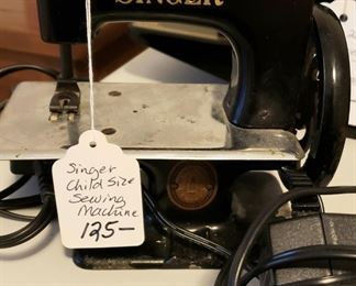 Singer child size cast iron sewing machine