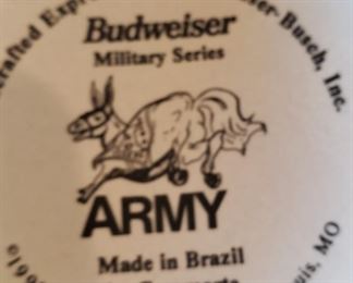 bottom of Military series beer stein