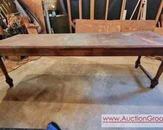 8 foot long Oak General Store, Harvest, or Banquet Table.