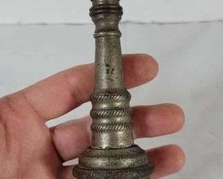 17 ANTIQUE FIRE BOOSTER TANK NOZZLE NICKEL PLATED BRASS 1890s.