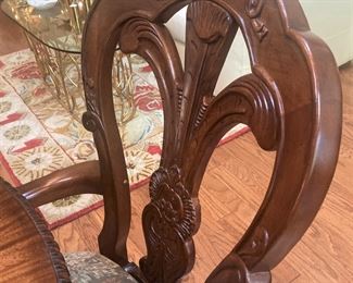 Beautiful detailing on each chair