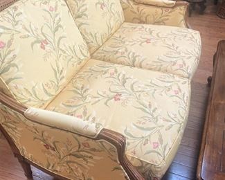 Pale yellow settee