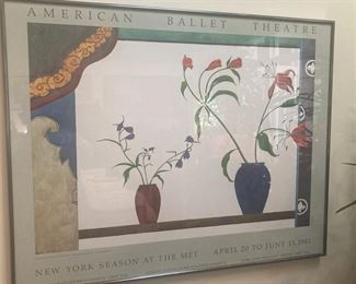 Framed poster - "American Ballet Theatre - New York Season at the Met"