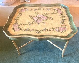 Lovely hand-painted tray table