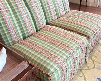 Coordinating custom upholstered chairs